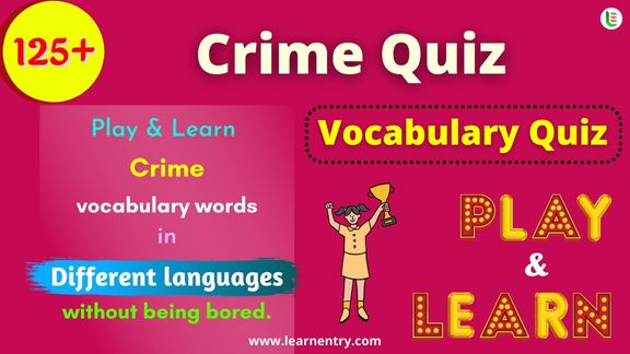 Crime quiz in different Languages