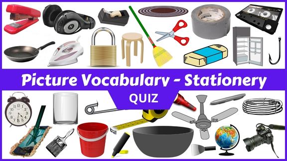 Play Stationery Picture vocabulary