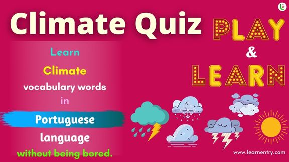 Climate quiz in Portuguese