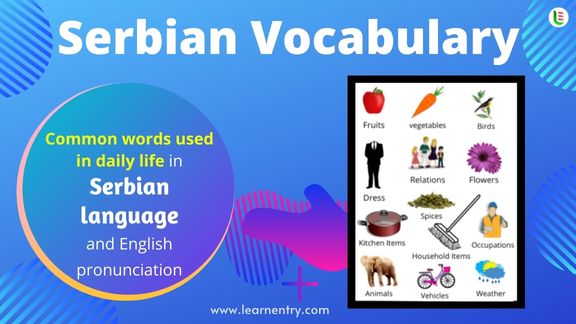 Serbian Vocabulary