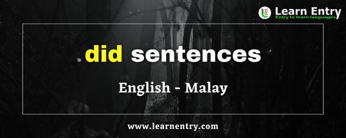 Did sentences in Malay