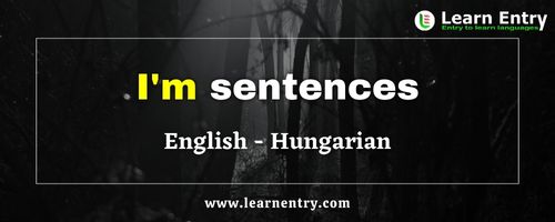 I'm sentences in Hungarian