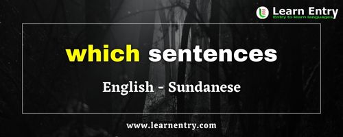 Which sentences in Sundanese