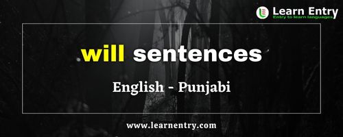 Will sentences in Punjabi