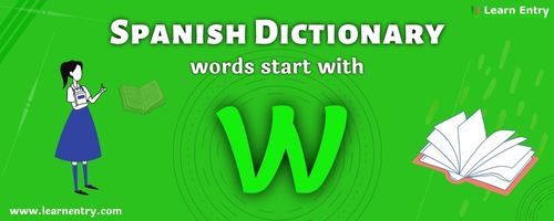 spanish words that start with w english translation