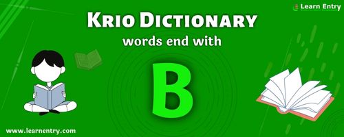 English to Krio translation – Words end with B