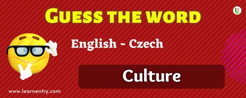 Guess the Culture in Czech