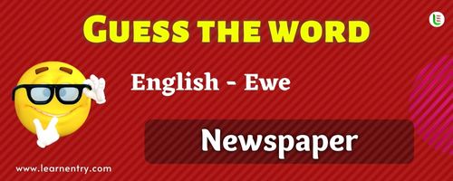 Guess the Newspaper in Ewe