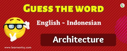 Guess the Architecture in Indonesian