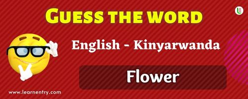 Guess the Flower in Kinyarwanda