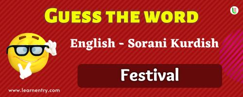 Guess the Festival in Sorani kurdish