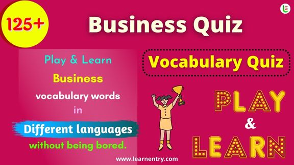 Business quiz in different Languages