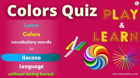 Colors quiz in Ilocano - Learn Entry