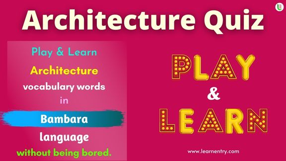 Architecture quiz in Bambara