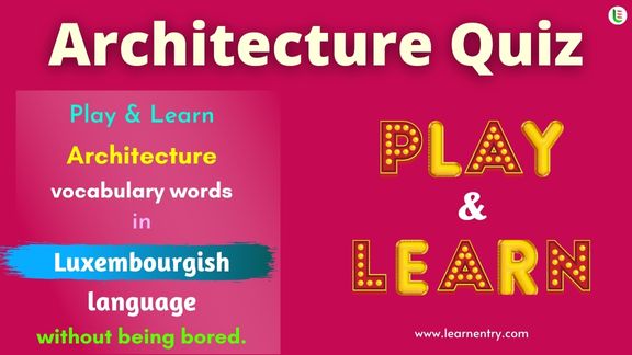 Architecture quiz in Luxembourgish