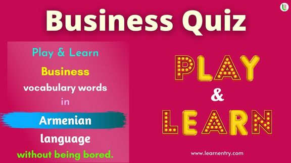 Business quiz in Armenian