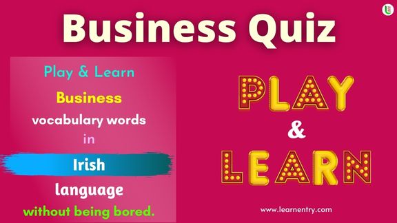 Business quiz in Irish