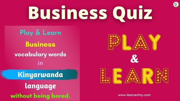 Business quiz in Kinyarwanda