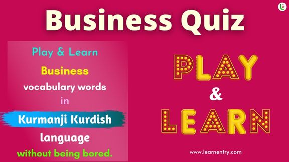 Business quiz in Kurmanji kurdish