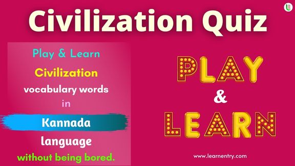 Civilization quiz in Kannada