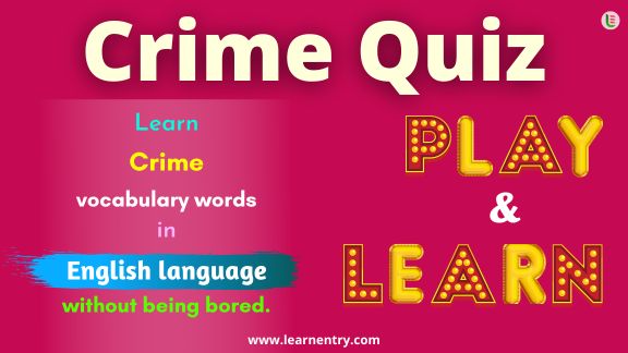 Crime quiz in English