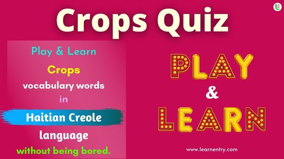 Crops quiz in Haitian creole