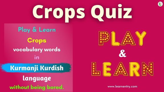 Crops quiz in Kurmanji kurdish