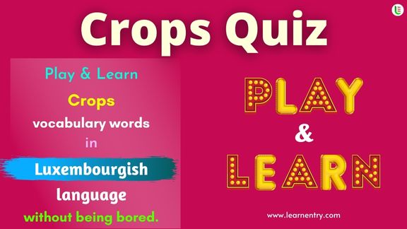 Crops quiz in Luxembourgish