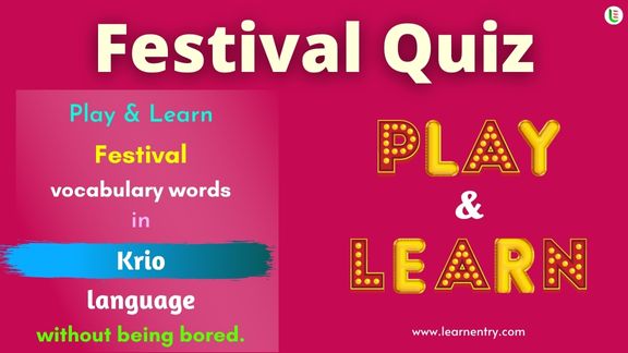 Festival quiz in Krio