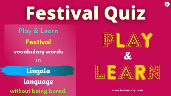 Festival quiz in Lingala