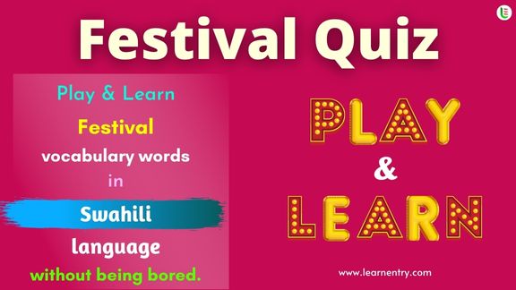 Festival quiz in Swahili