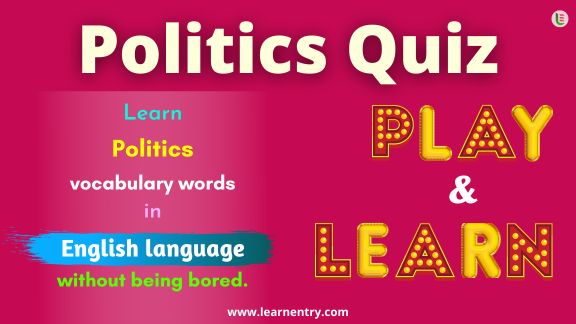 Politics quiz in English