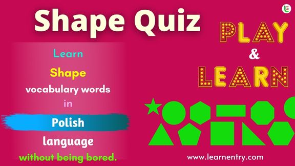 Shape quiz in Polish