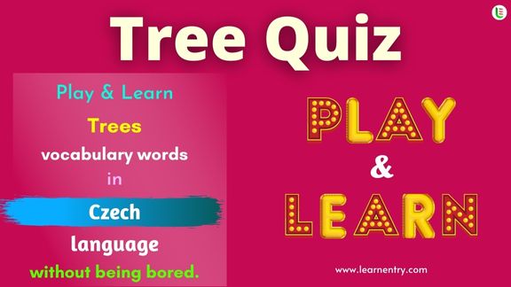 Tree quiz in Czech