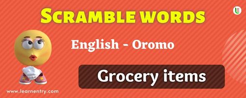 Guess the Grocery items in Oromo