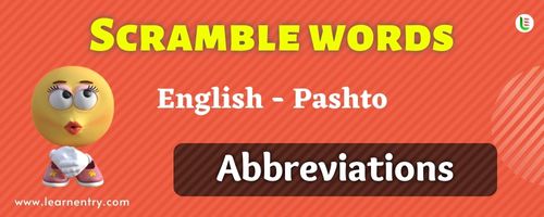 Guess the Abbreviations in Pashto