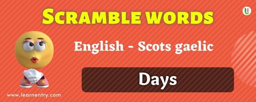 Guess the Days in Scots gaelic