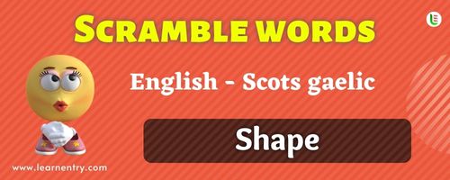 Guess the Shape in Scots gaelic