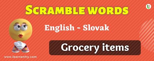 Guess the Grocery items in Slovak