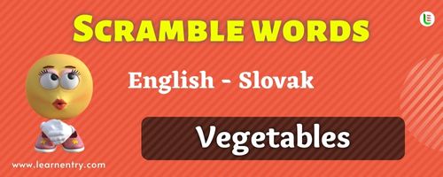 Guess the Vegetables in Slovak