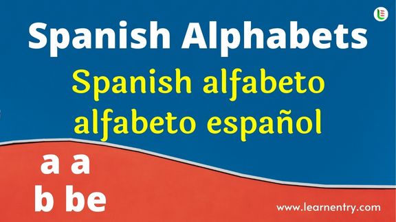 Spanish Alphabet - Learn Entry