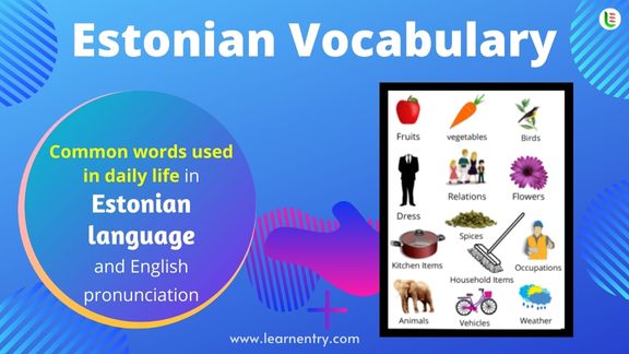 Estonian Vocabulary