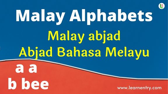 Malay Alphabet - Learn Entry