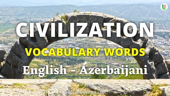 Civilization vocabulary words in Azerbaijani and English - Common Azerbaijani Vocabulary