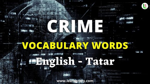 Crime vocabulary words in Tatar and English - Common Tatar Vocabulary