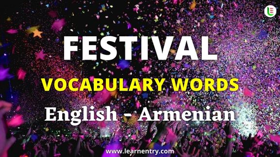 Festival names in Armenian and English