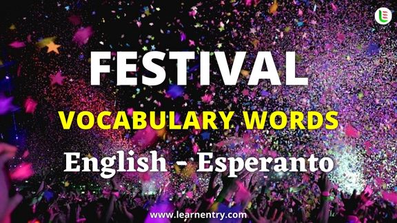 Festival names in Esperanto and English