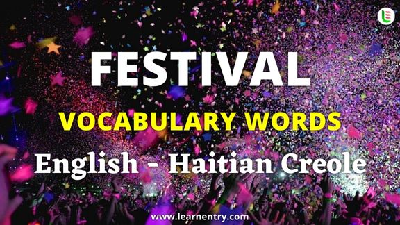 Festival names in Haitian creole and English