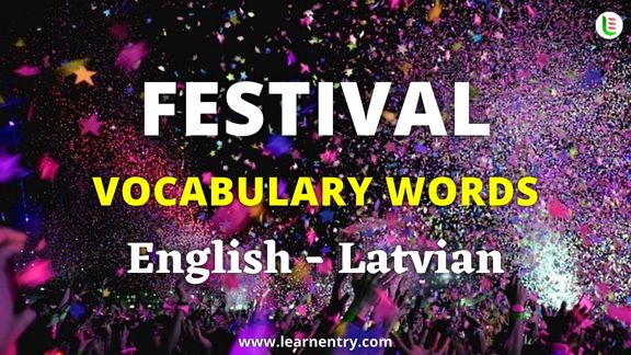 Festival names in Latvian and English