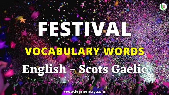 Festival names in Scots gaelic and English